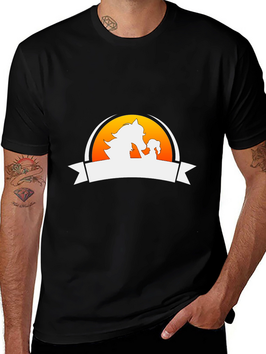 Graphic Tee: Horse & Foal Silhouette
