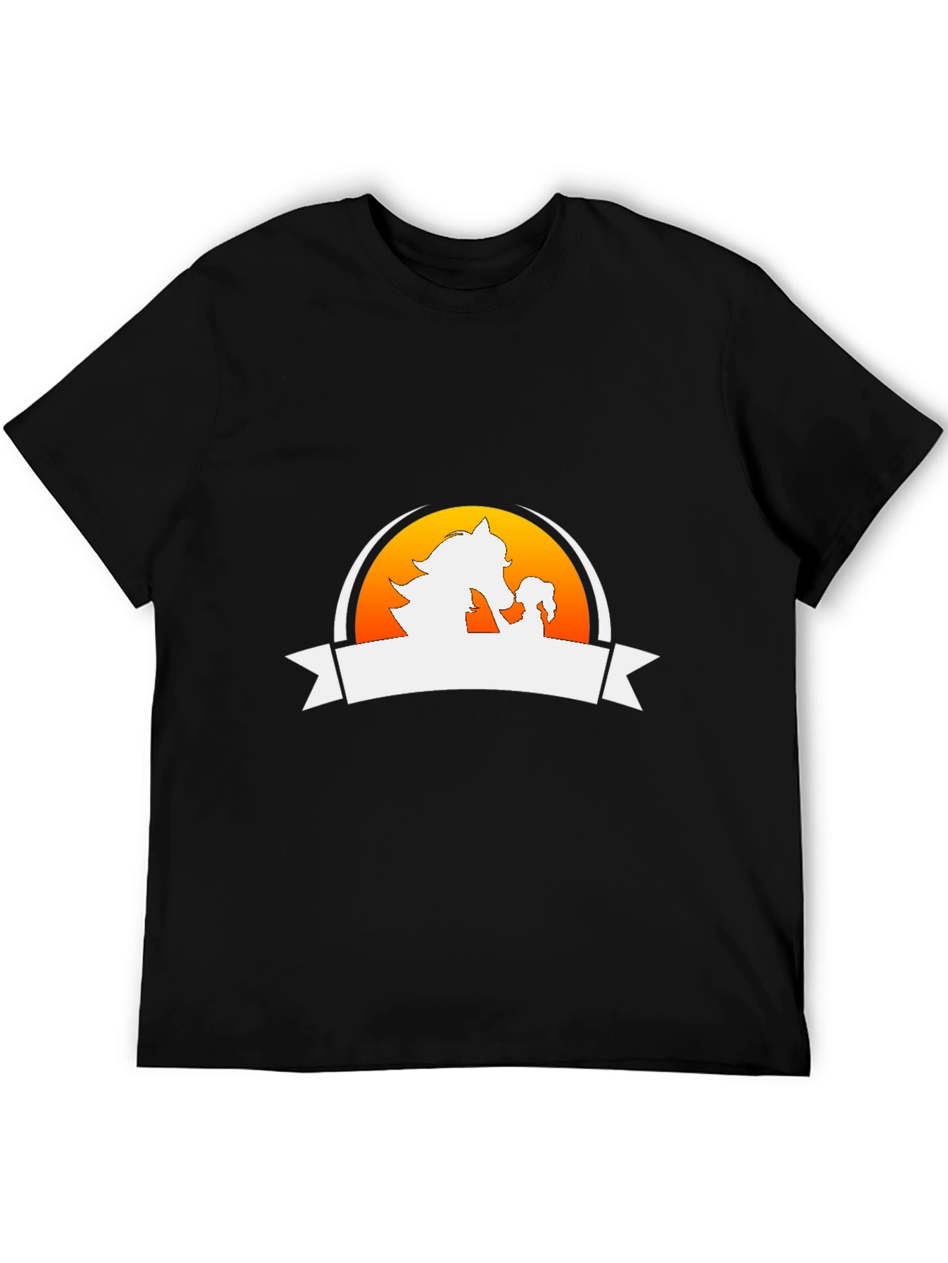 Graphic Tee: Horse & Foal Silhouette