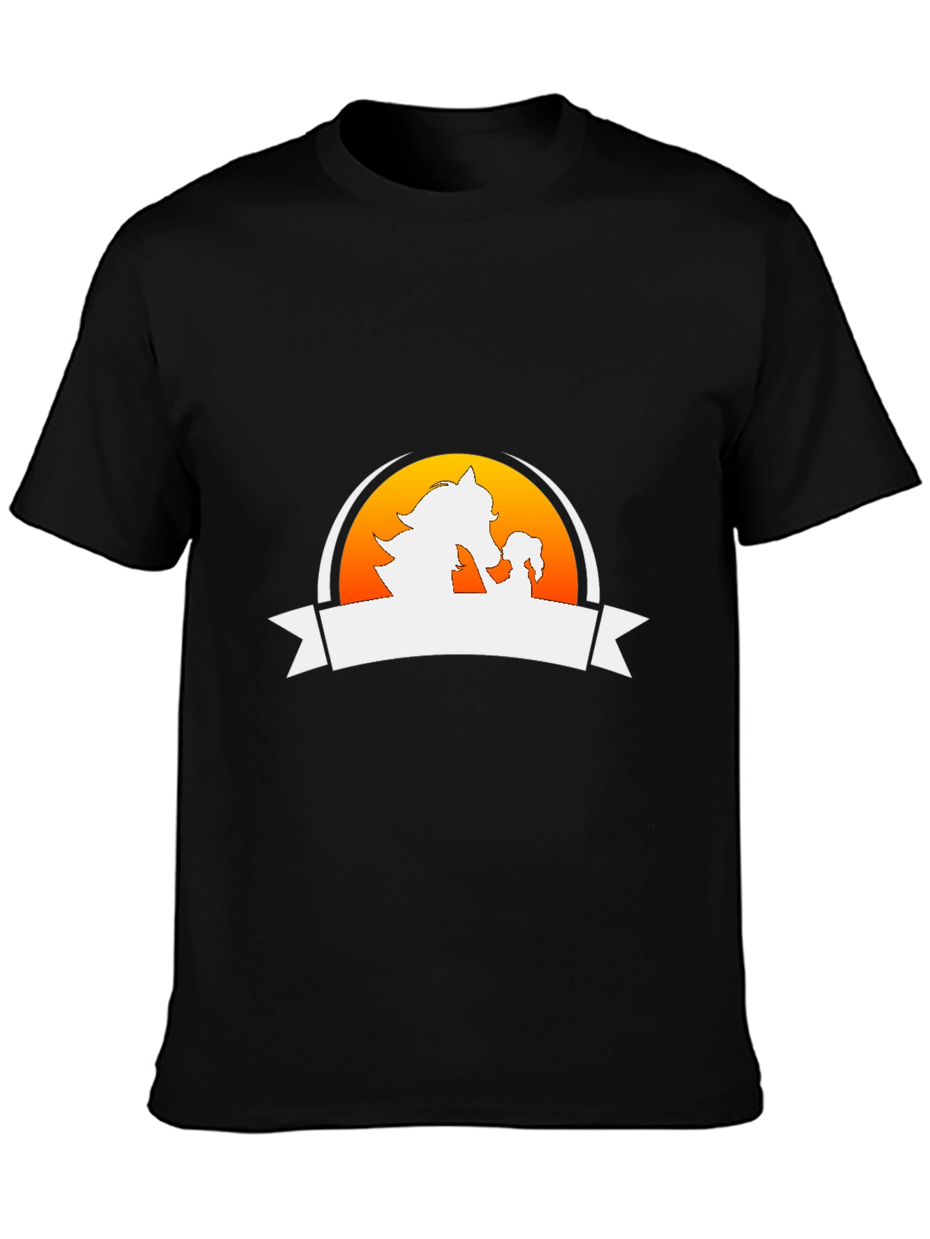 Graphic Tee: Horse & Foal Silhouette