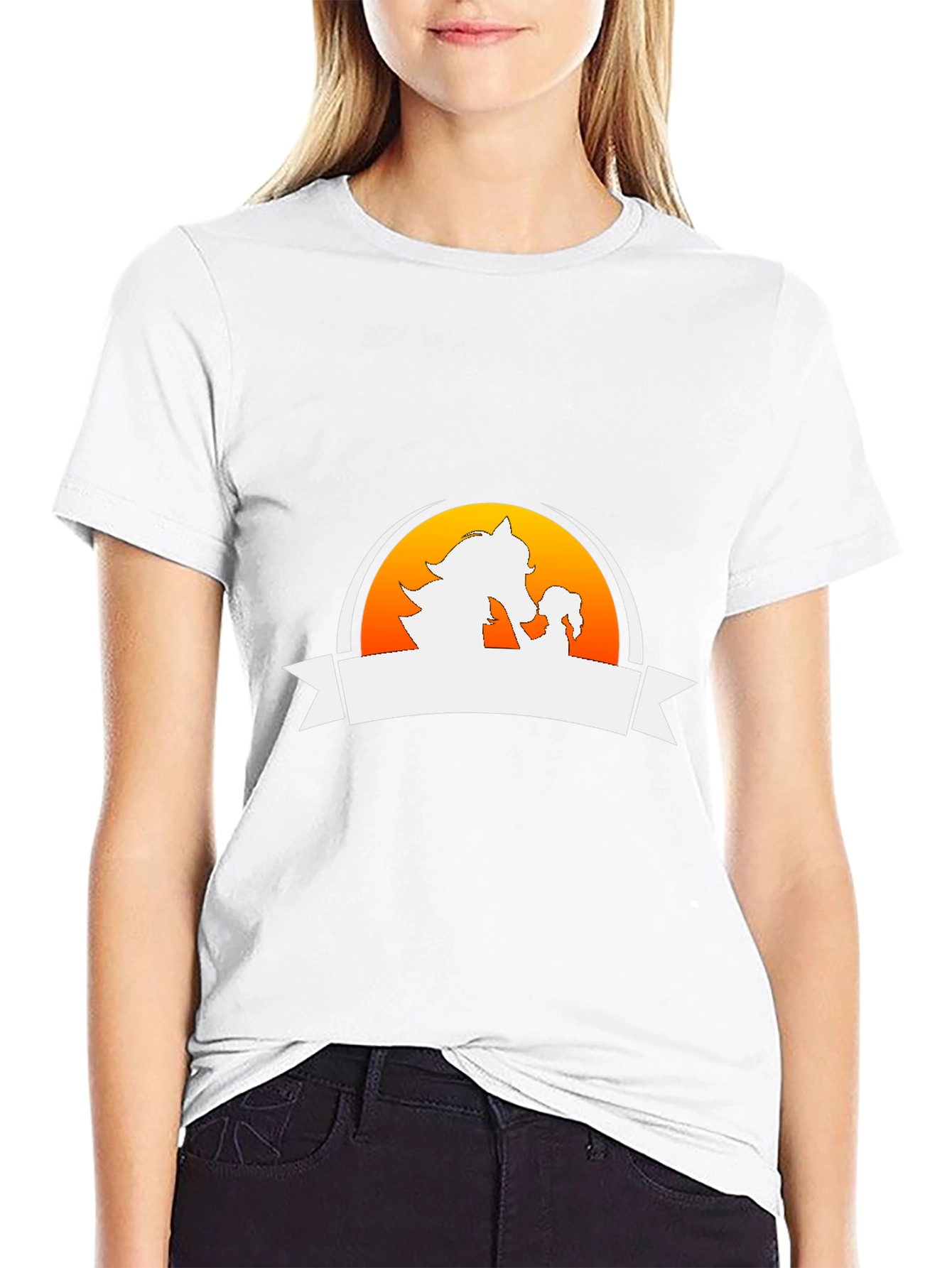 Graphic Tee: Horse & Foal Silhouette