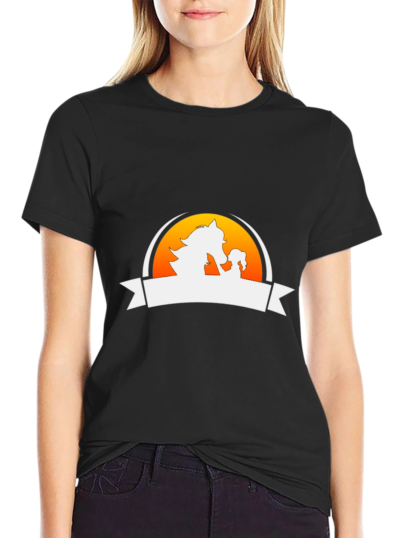 Graphic Tee: Horse & Foal Silhouette