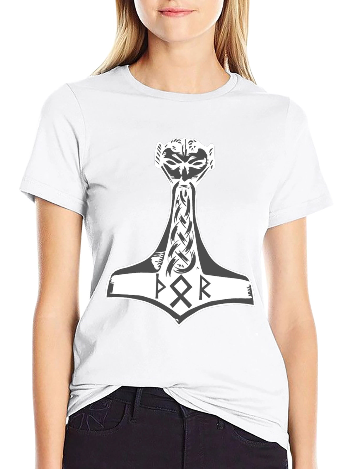 Viking Thor Hammer Graphic Tee