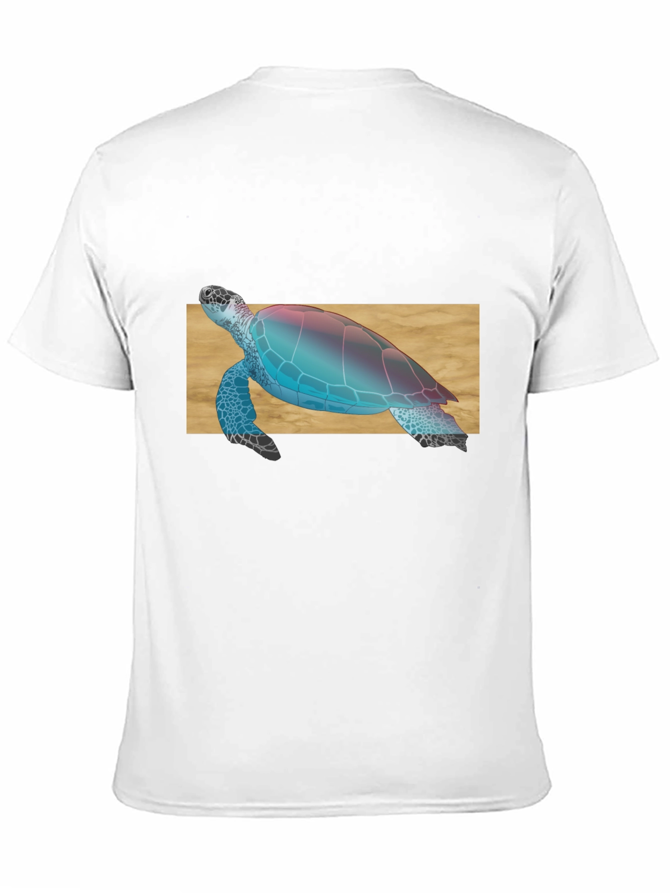 Sea Turtle Graphic Print Black T-Shirt