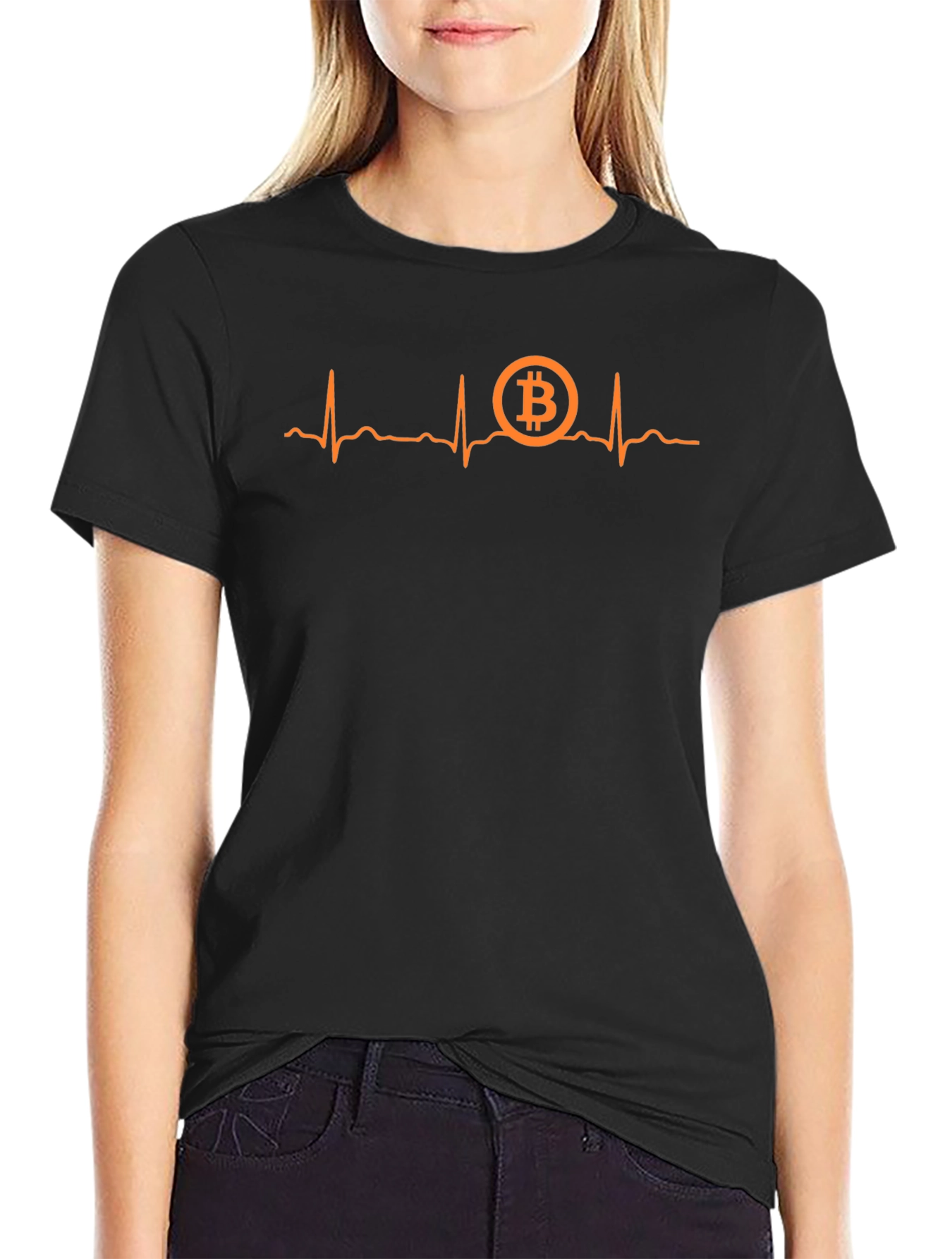 Bitcoin Heartbeat T-Shirt - Crypto Lover Tee
