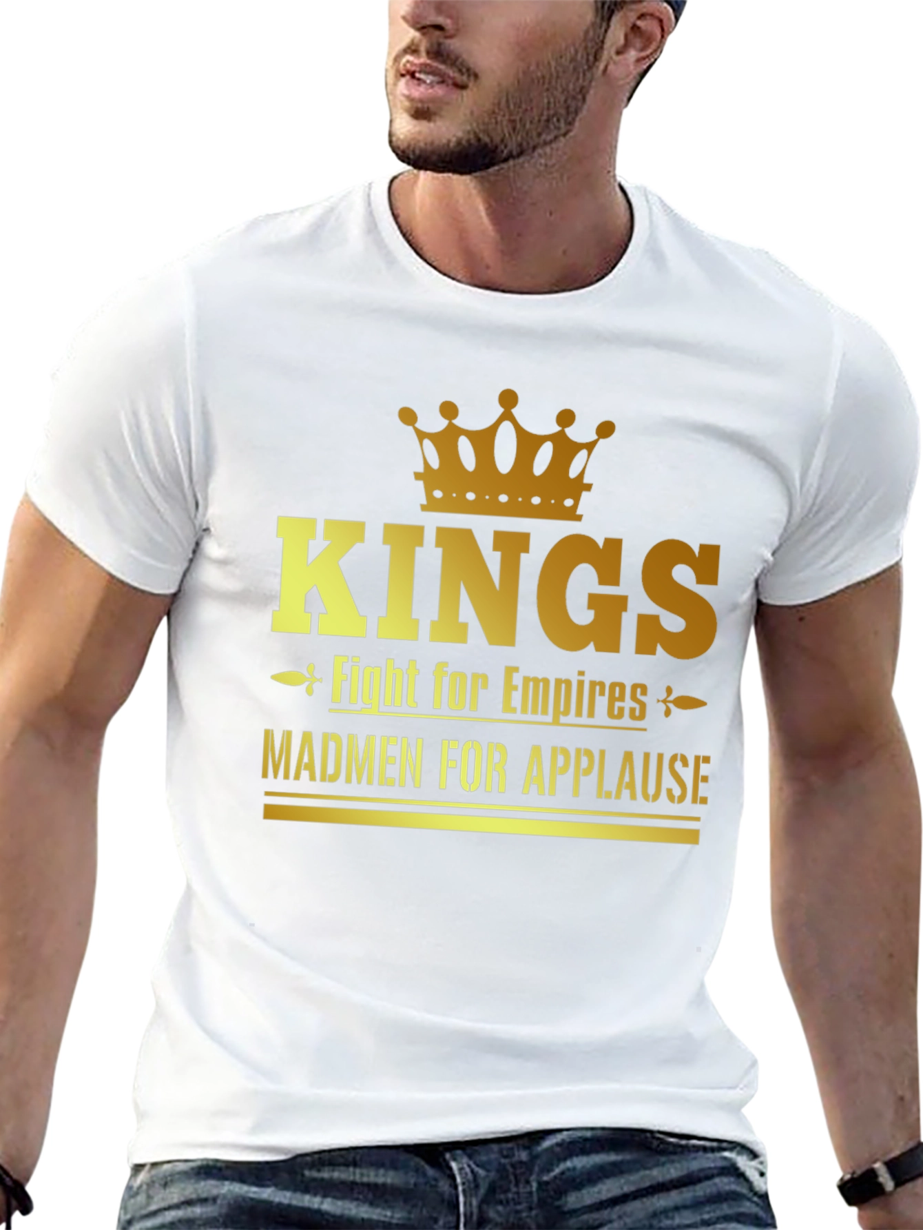 Kings Fight for Empires Mens Black T-Shirt