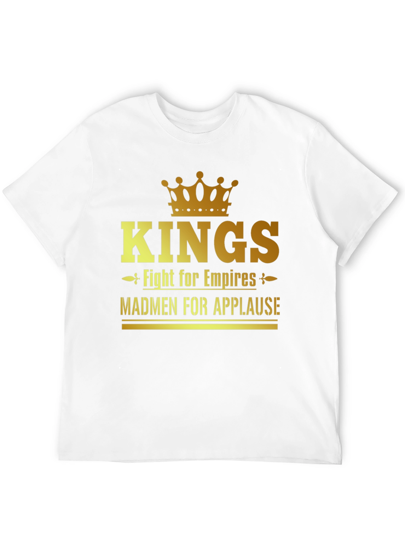 Kings Fight for Empires Mens Black T-Shirt