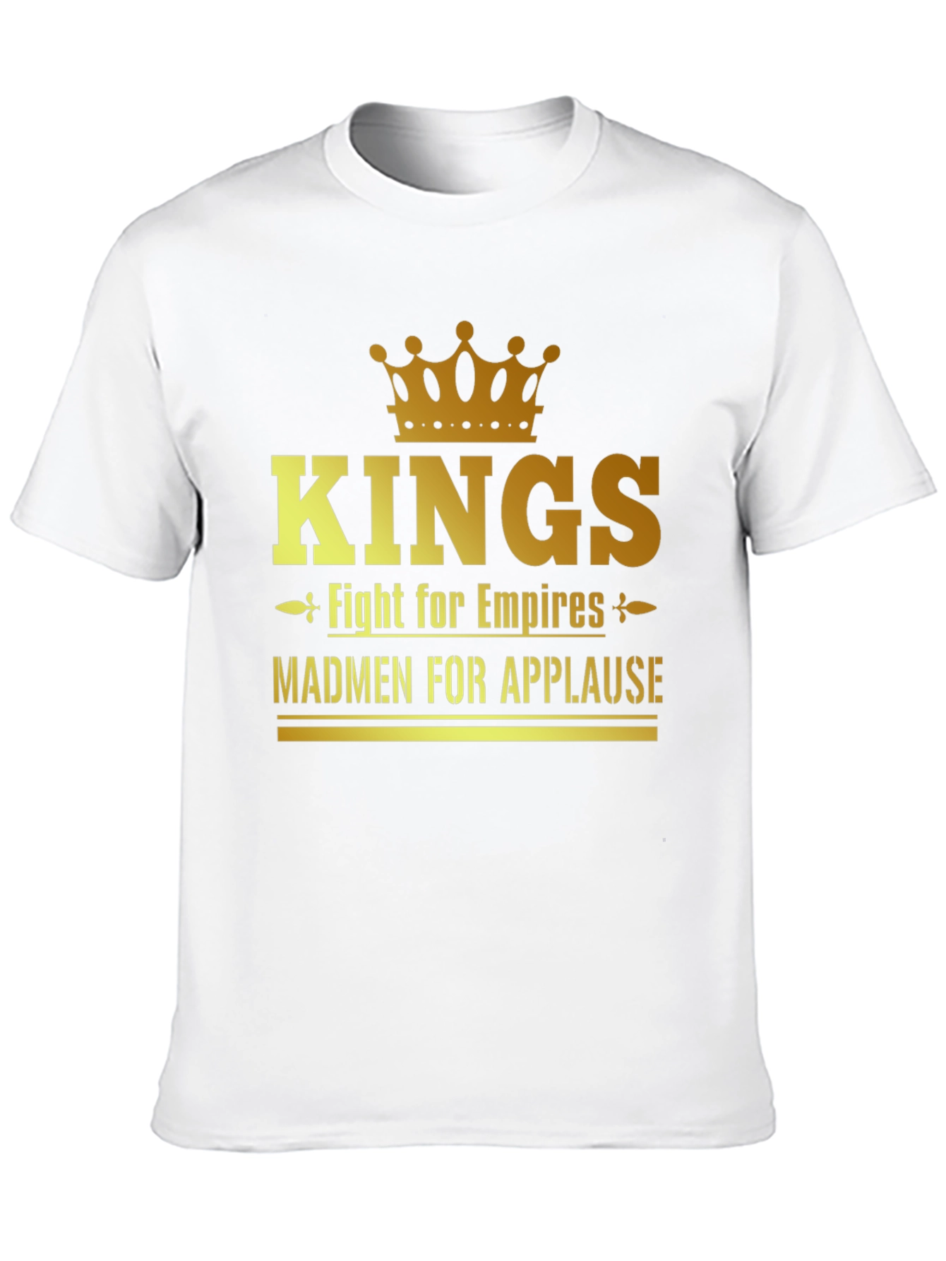 Kings Fight for Empires Mens Black T-Shirt