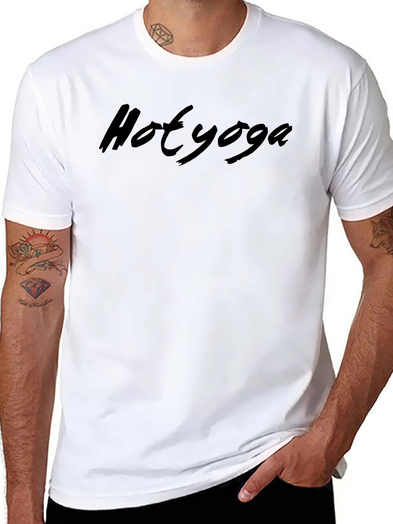Hot Yoga Black T-Shirt for Men
