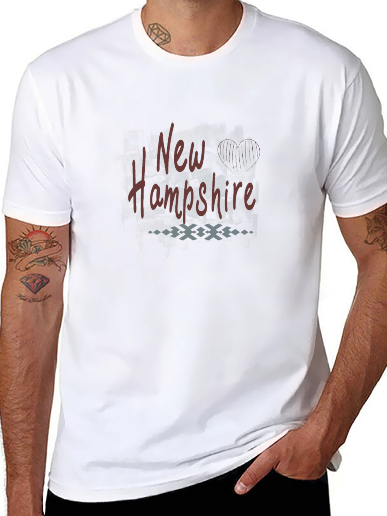 New Hampshire Graphic T-Shirt - Black