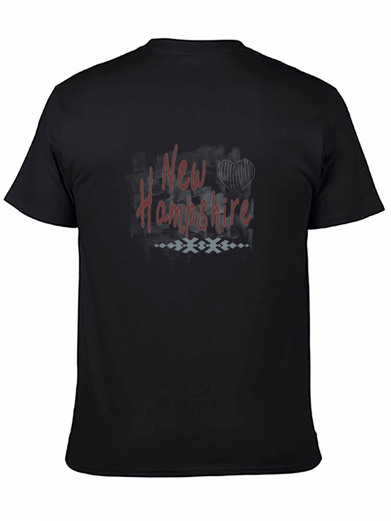 New Hampshire Graphic T-Shirt - Black