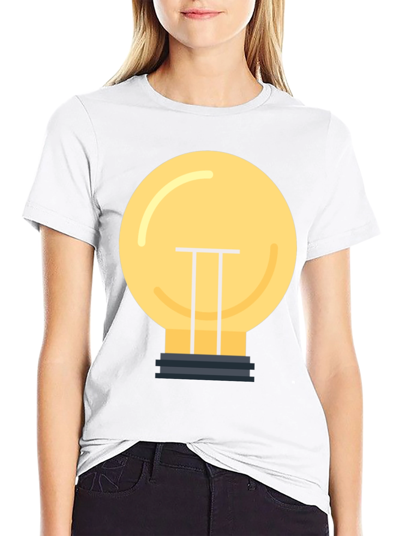Idea Bulb Graphic T-Shirt - Think Bright!