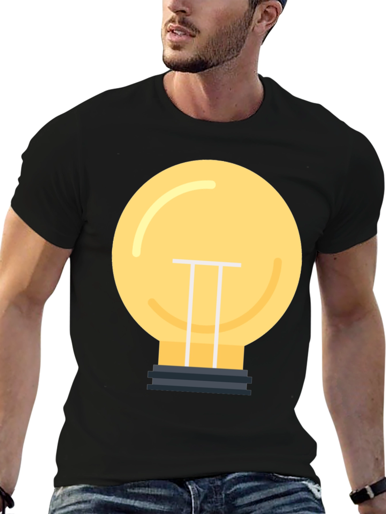 Idea Bulb Graphic T-Shirt - Think Bright!