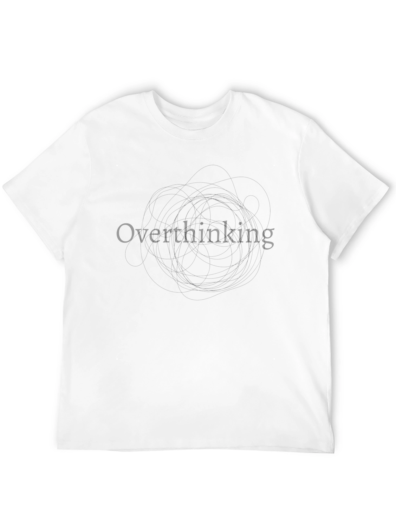 Overthinking Graphic Tee - Mens Black T-Shirt