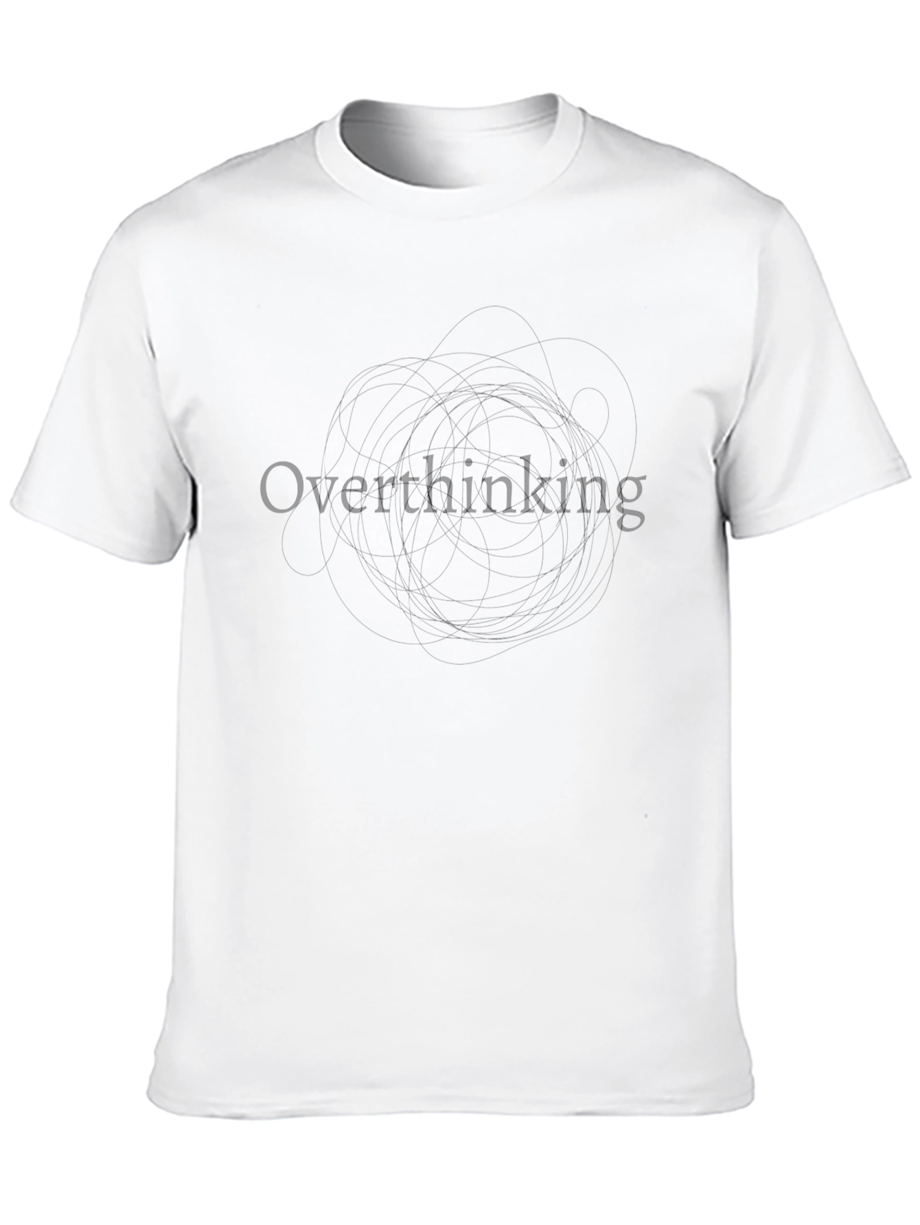Overthinking Graphic Tee - Mens Black T-Shirt
