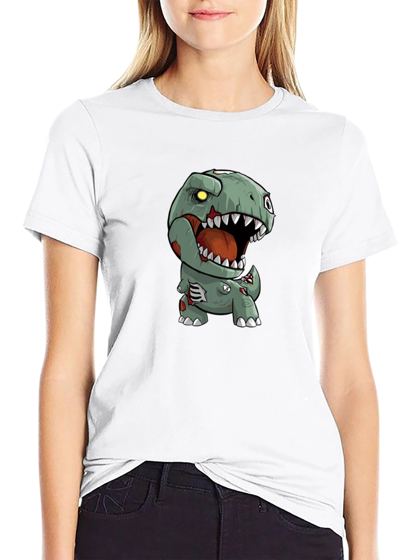 Zombie Dinosaur Graphic Tee