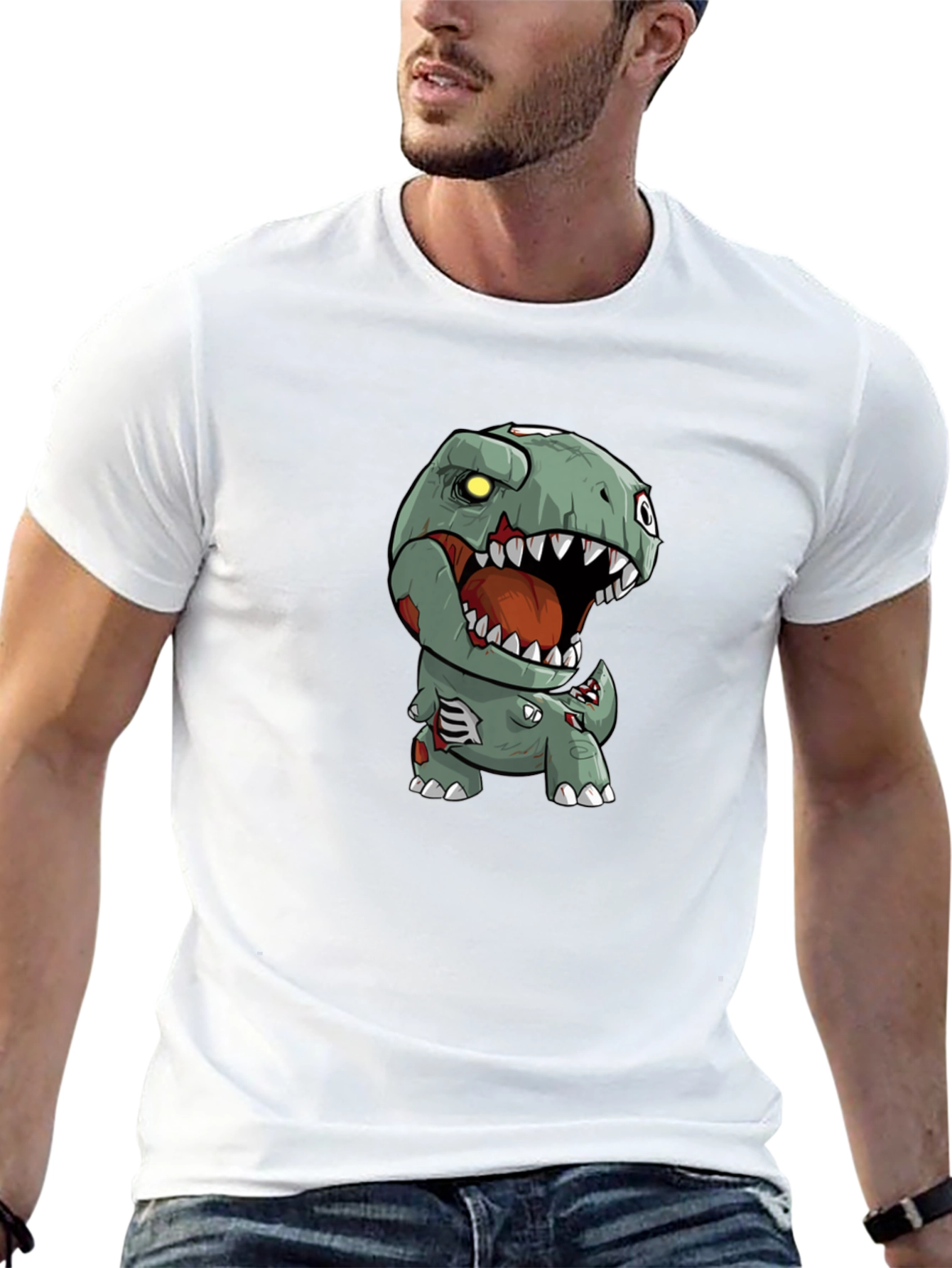Zombie Dinosaur Graphic Tee