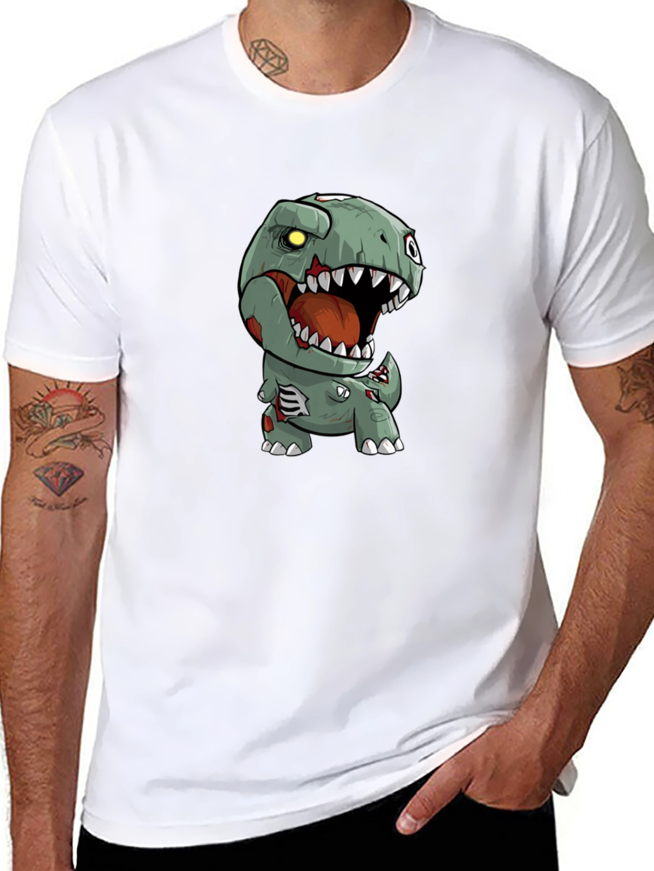 Zombie Dinosaur Graphic Tee