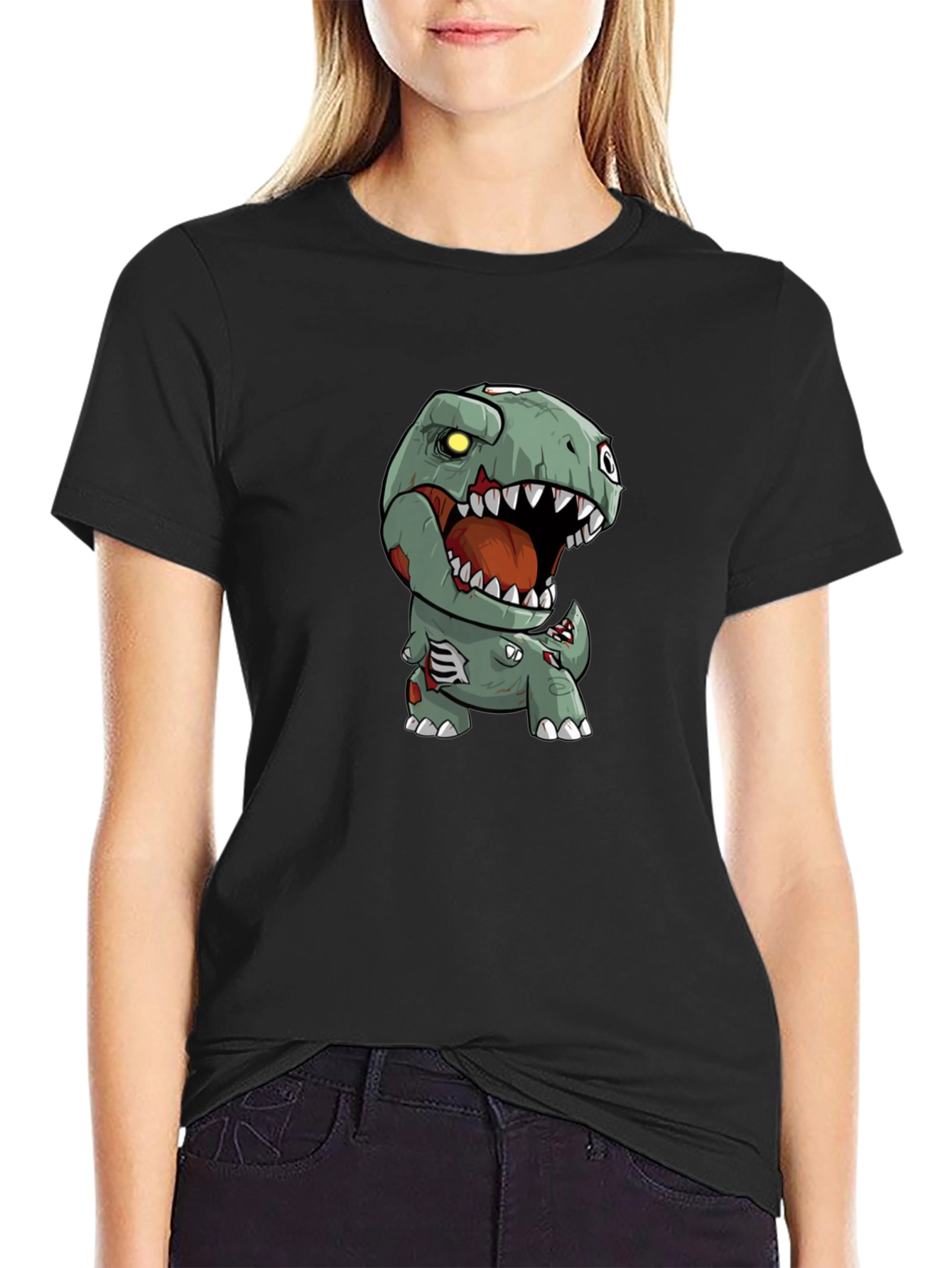 Zombie Dinosaur Graphic Tee