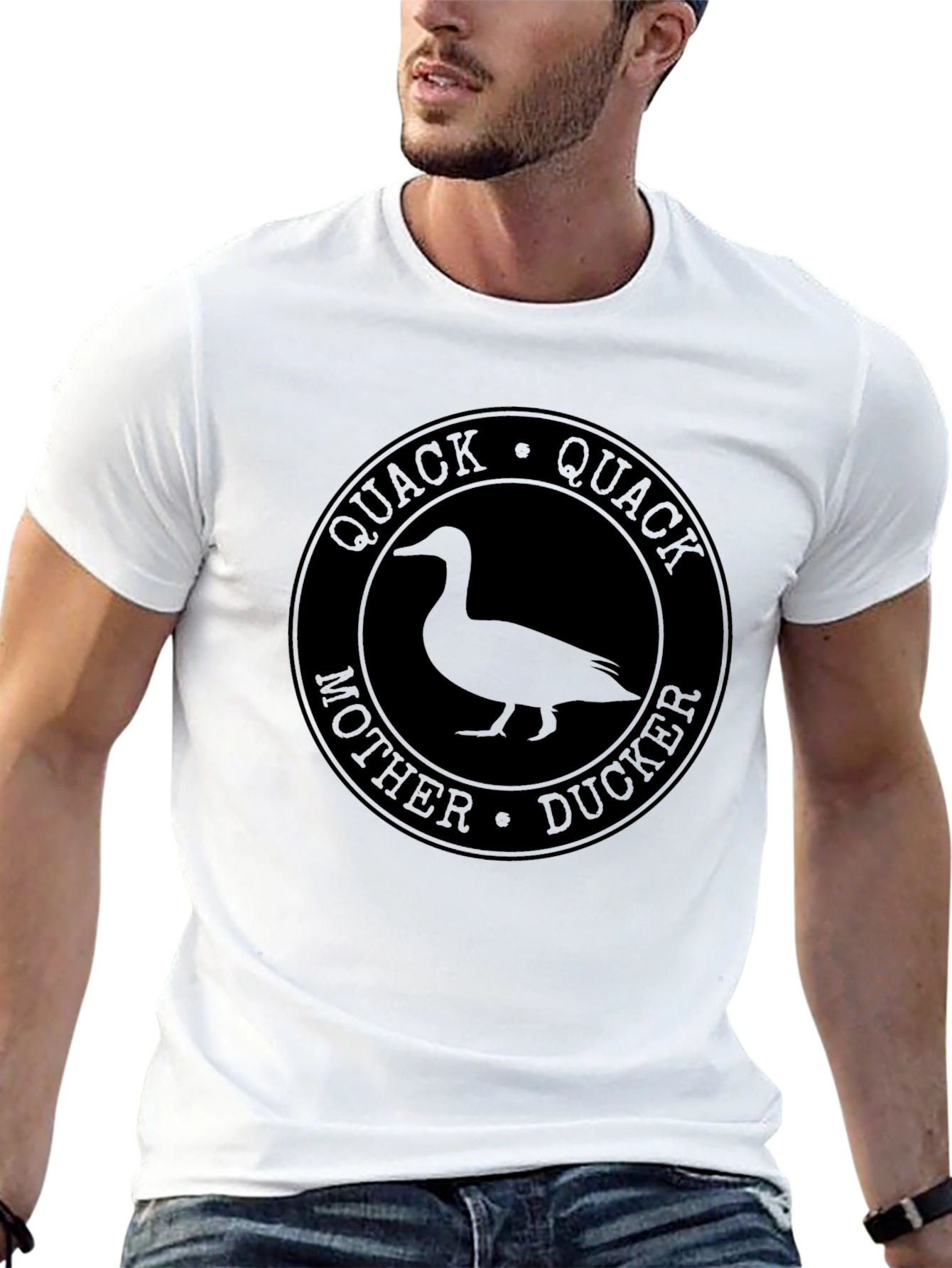 Quack Mother Ducker Black T-Shirt