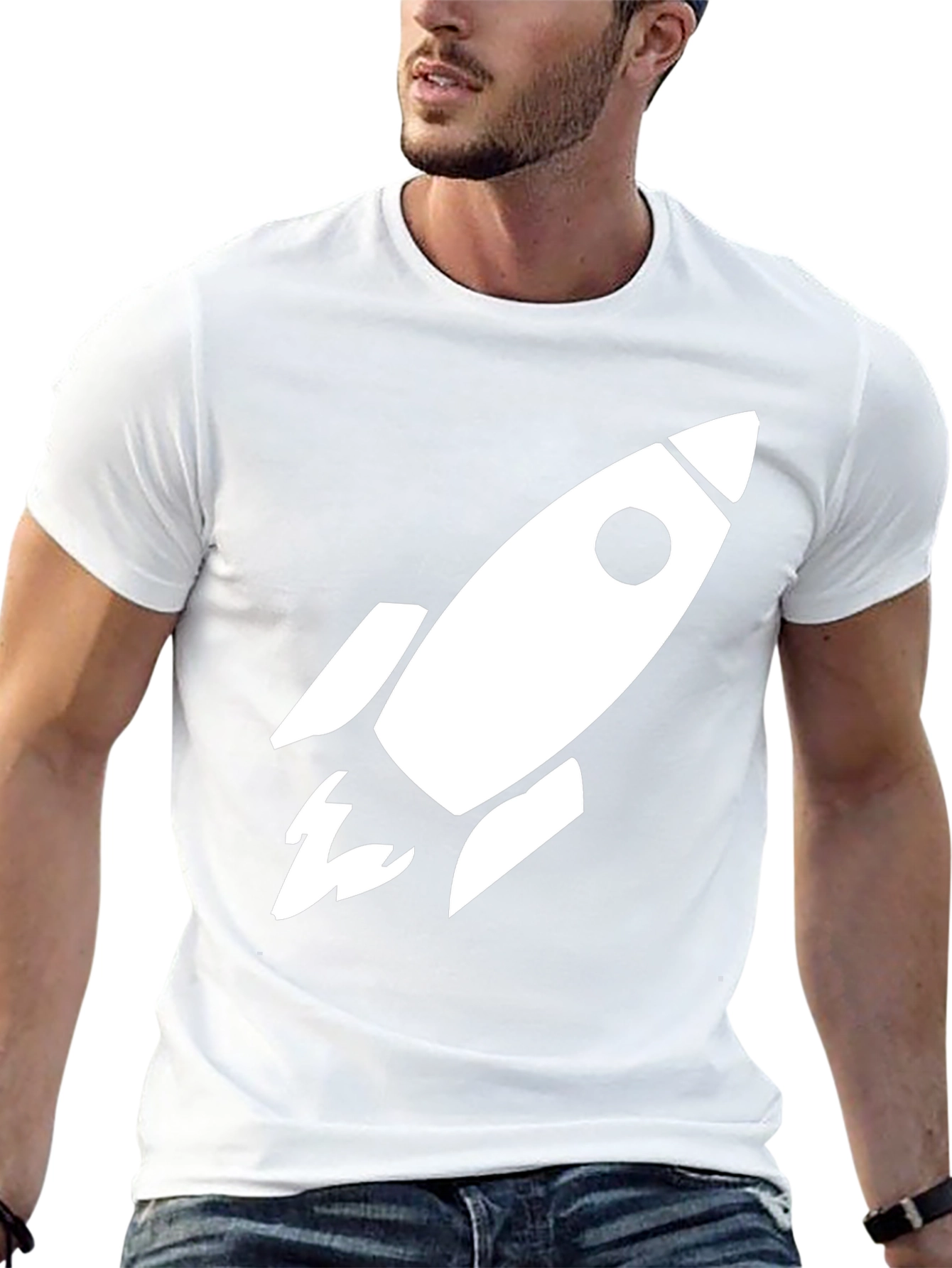 Rocket Graphic T-Shirt - Bold Style Classic Fit