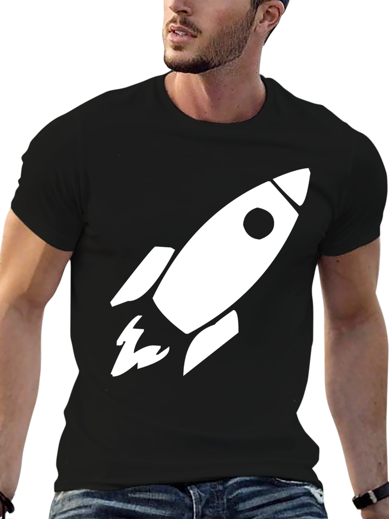Rocket Graphic T-Shirt - Bold Style Classic Fit