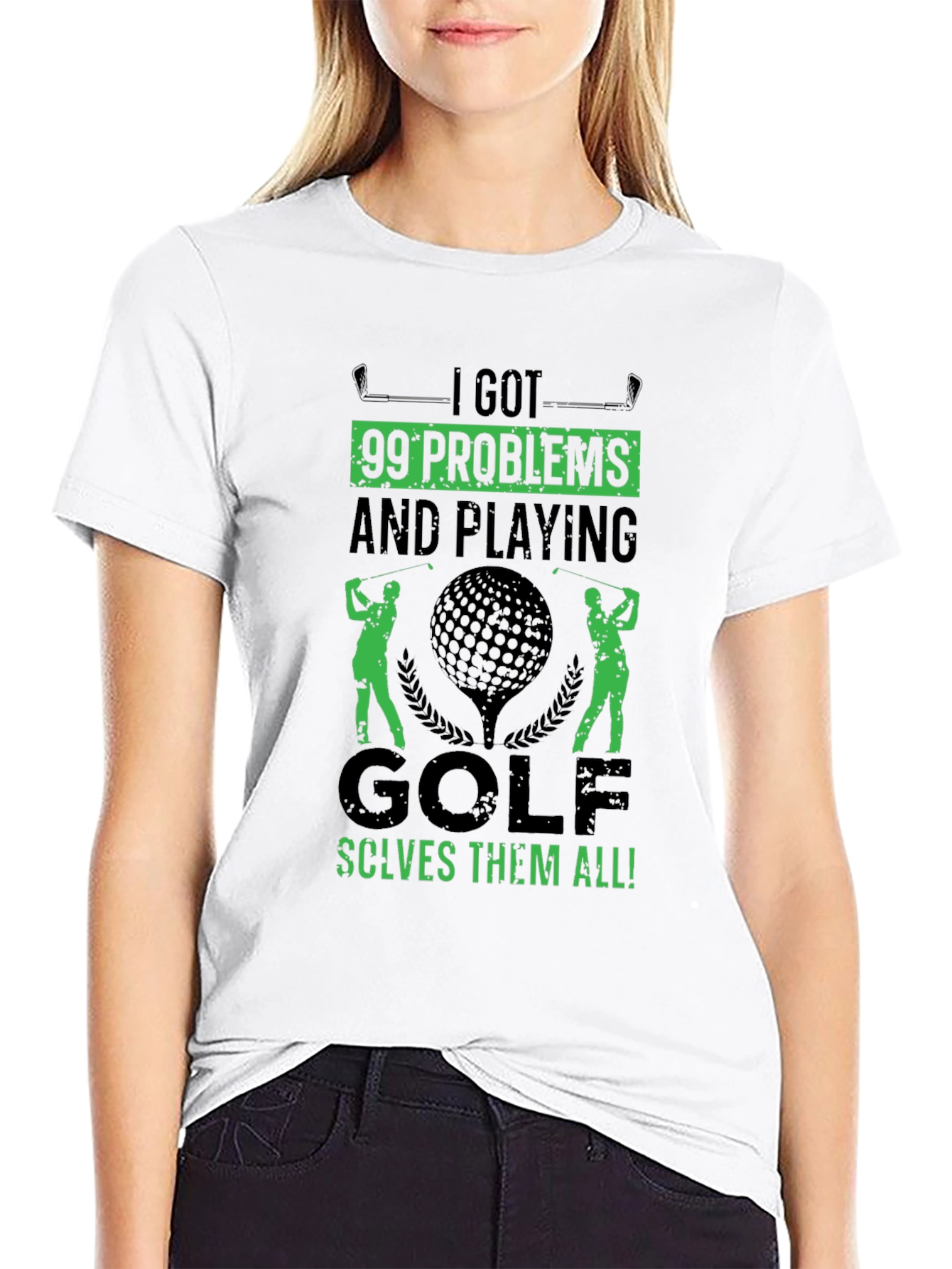 Golf T-Shirt - 99 Problems Solved on the Course