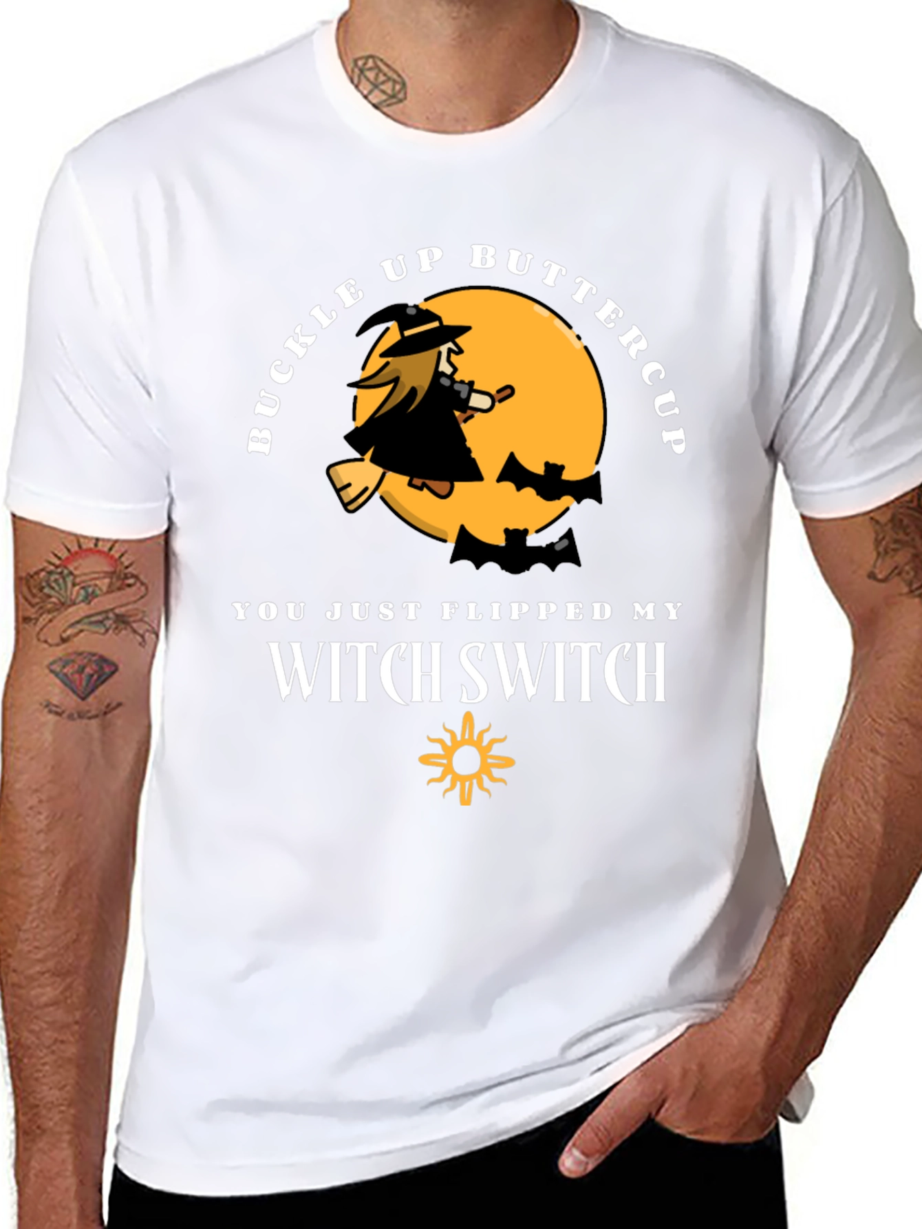 Buckle Up Buttercup Witch T-Shirt