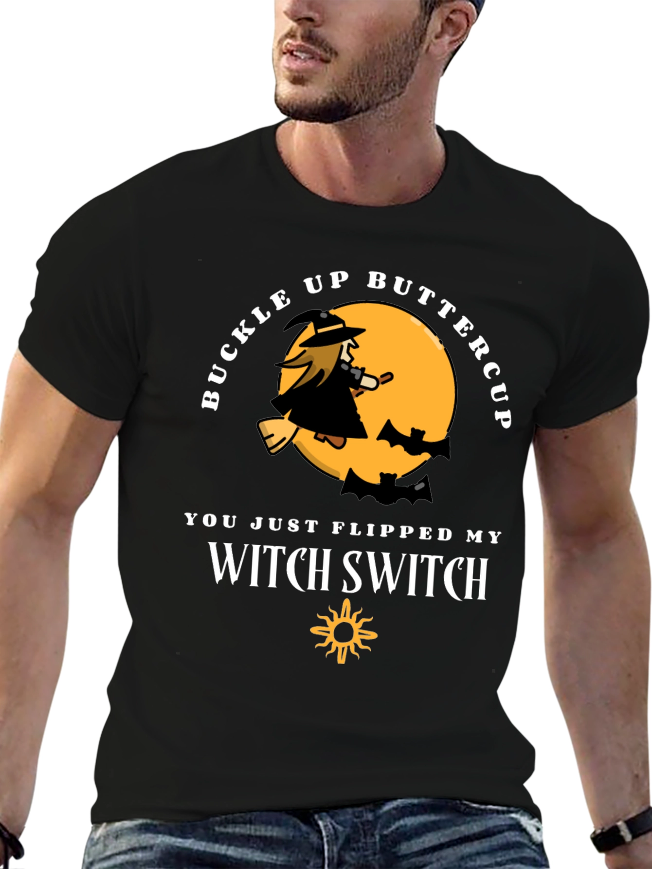 Buckle Up Buttercup Witch T-Shirt