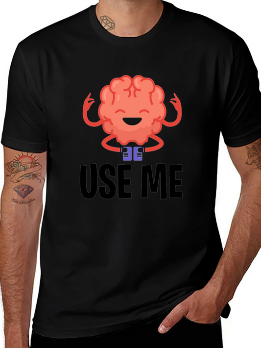 Use Me Brain Graphic Tee - Black T-Shirt