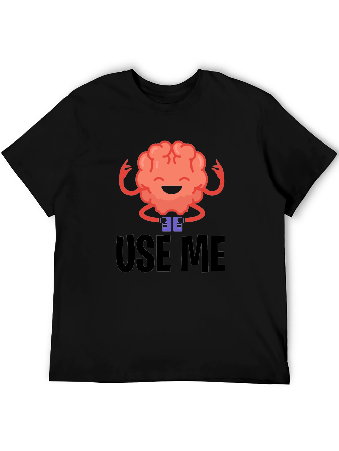 Use Me Brain Graphic Tee - Black T-Shirt