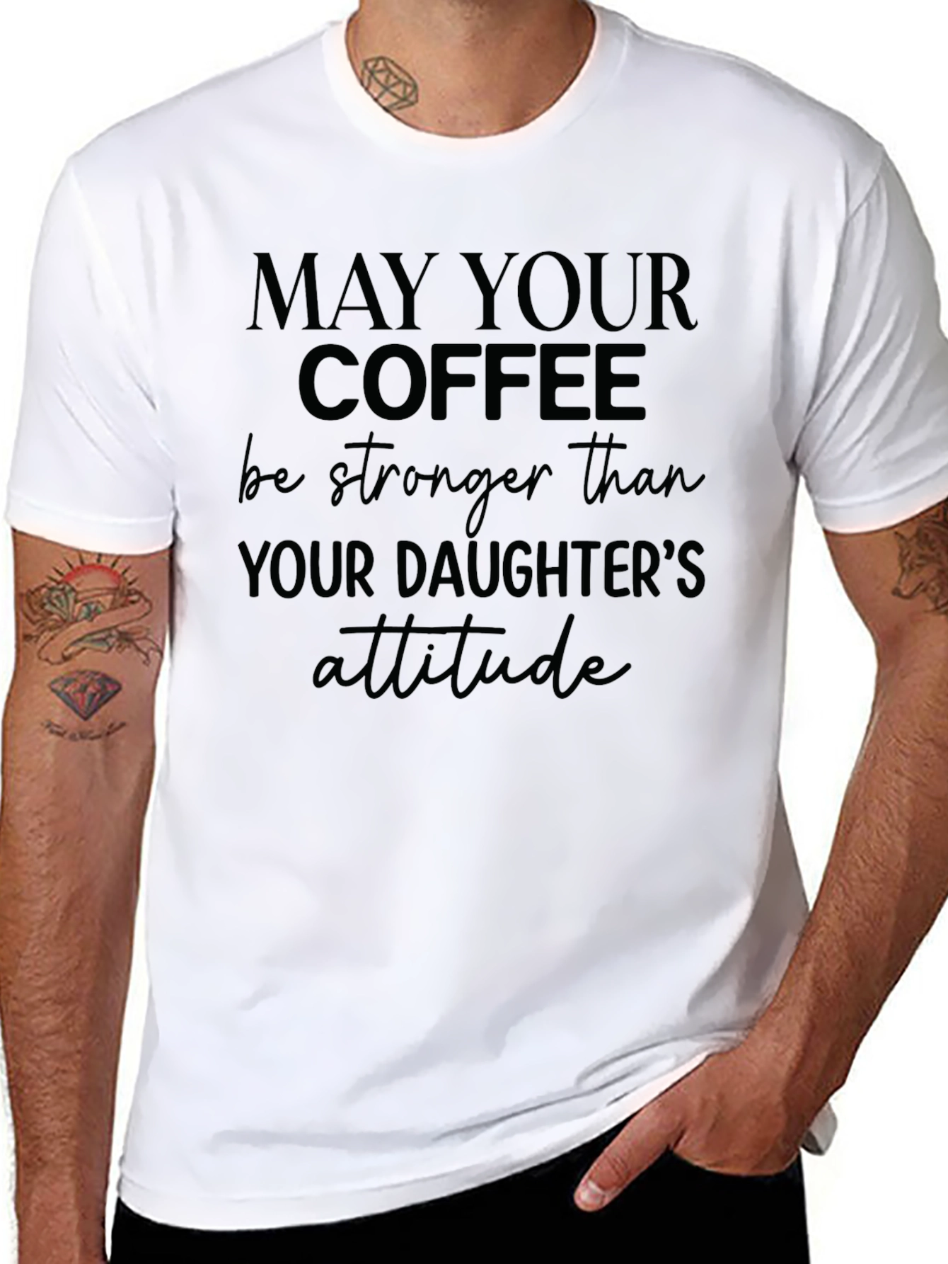 Coffee Stronger Than Daughters Attitude T-Shirt