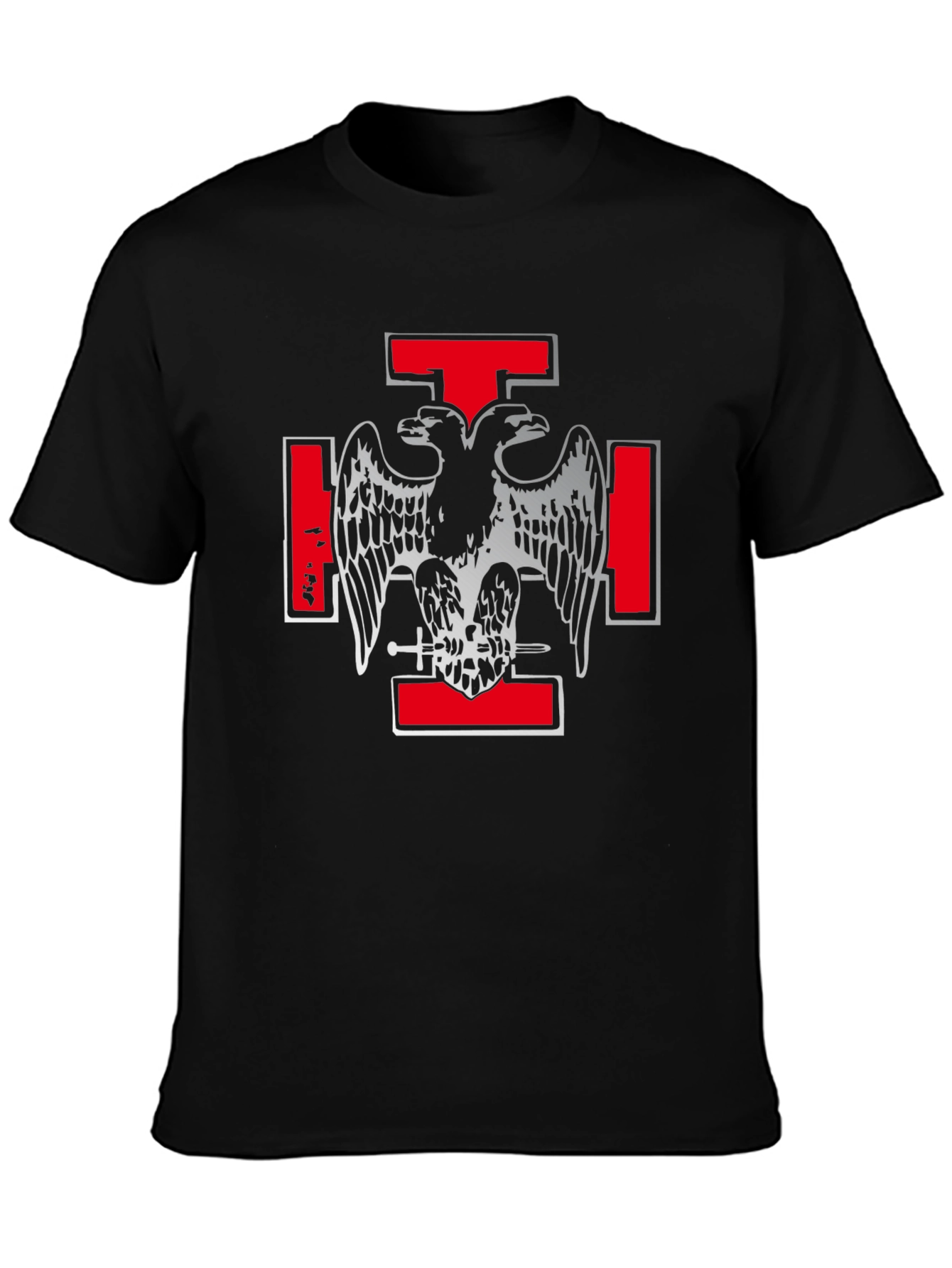 Knights Templar T-Shirt - Double Headed Eagle Design