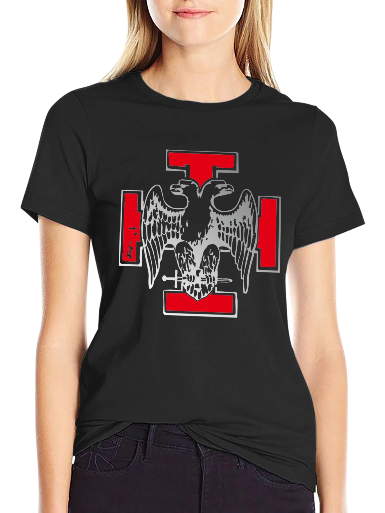 Knights Templar T-Shirt - Double Headed Eagle Design