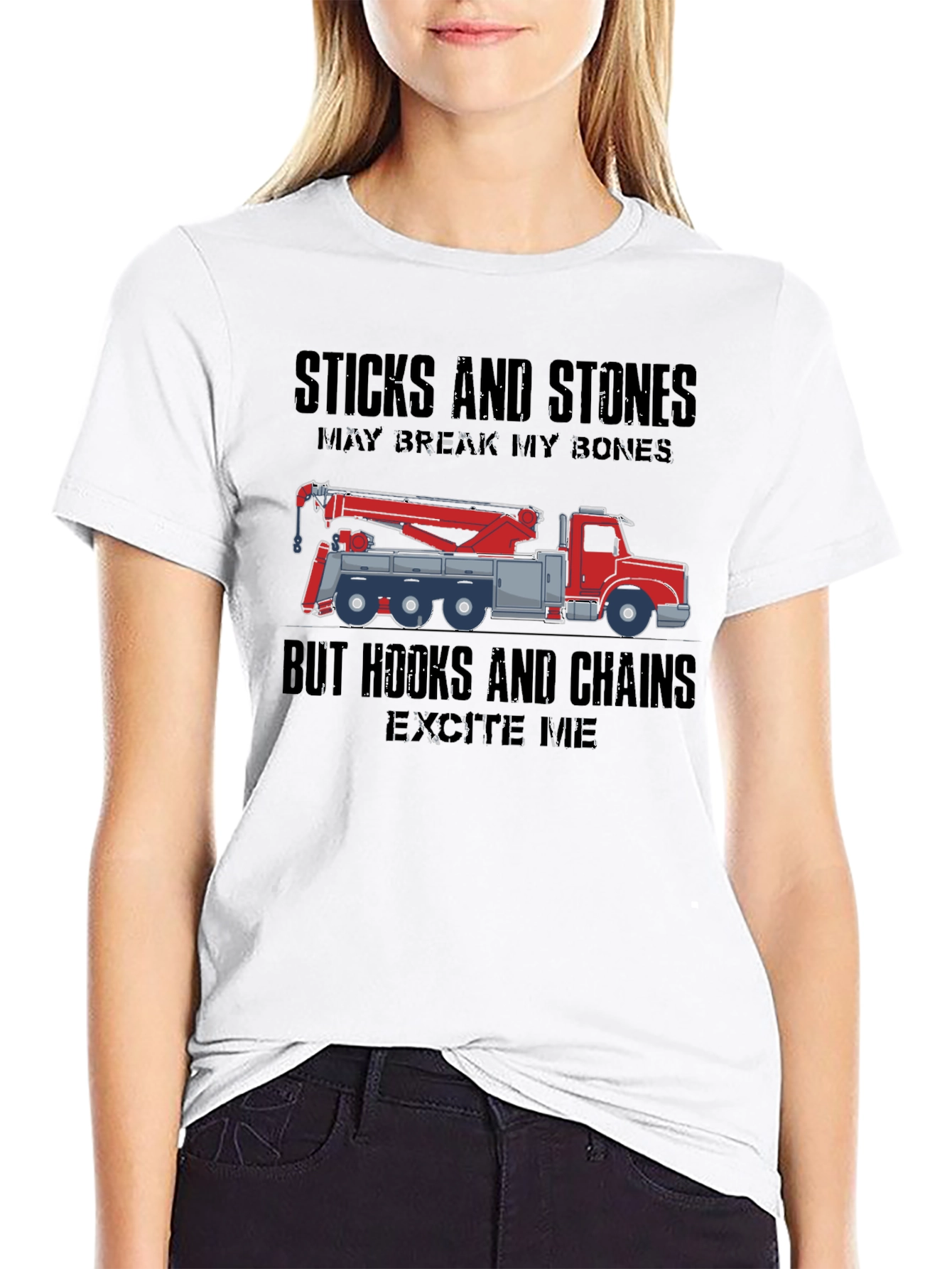 Crane Operator T-Shirt - Hooks & Chains