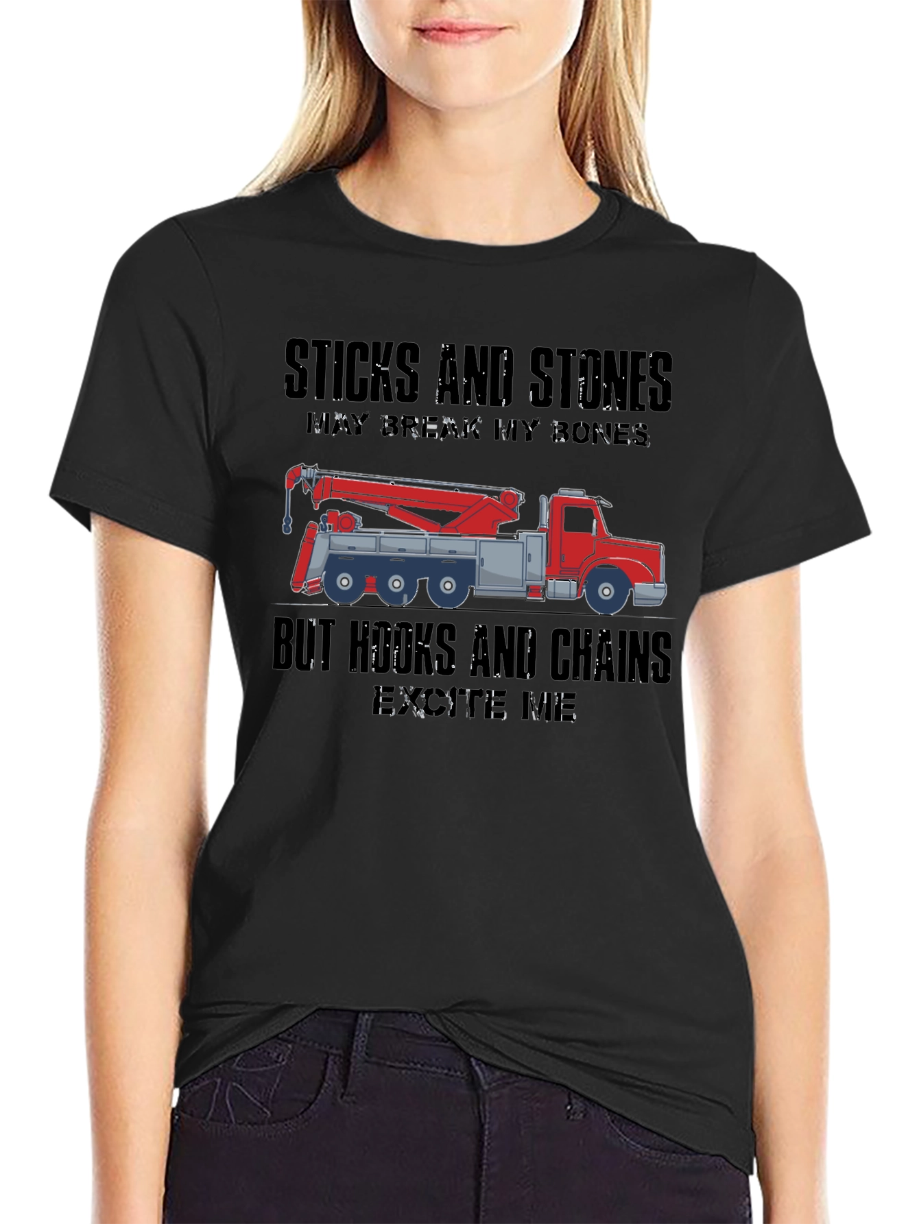 Crane Operator T-Shirt - Hooks & Chains