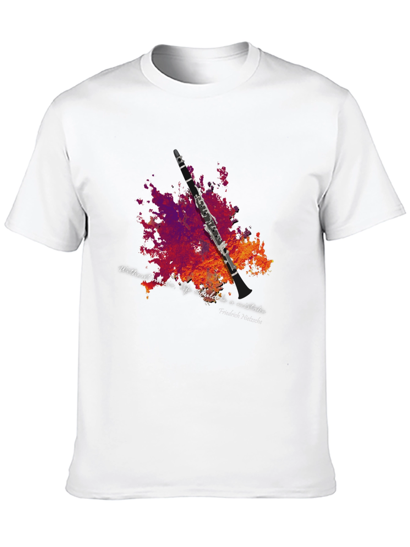 Music Lover T-Shirt - Clarinet Design