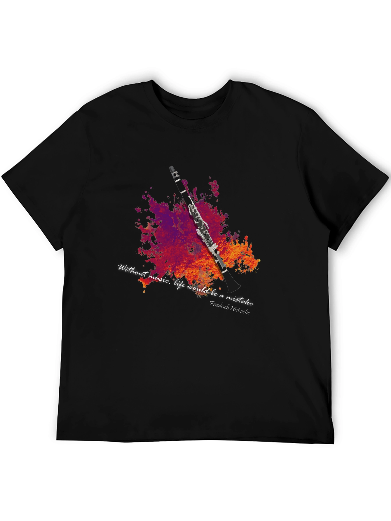 Music Lover T-Shirt - Clarinet Design