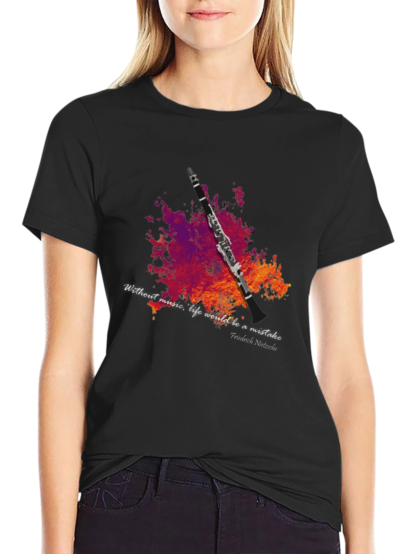 Music Lover T-Shirt - Clarinet Design
