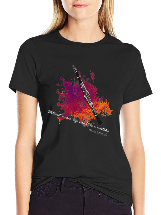 Music Lover T-Shirt - Clarinet Design