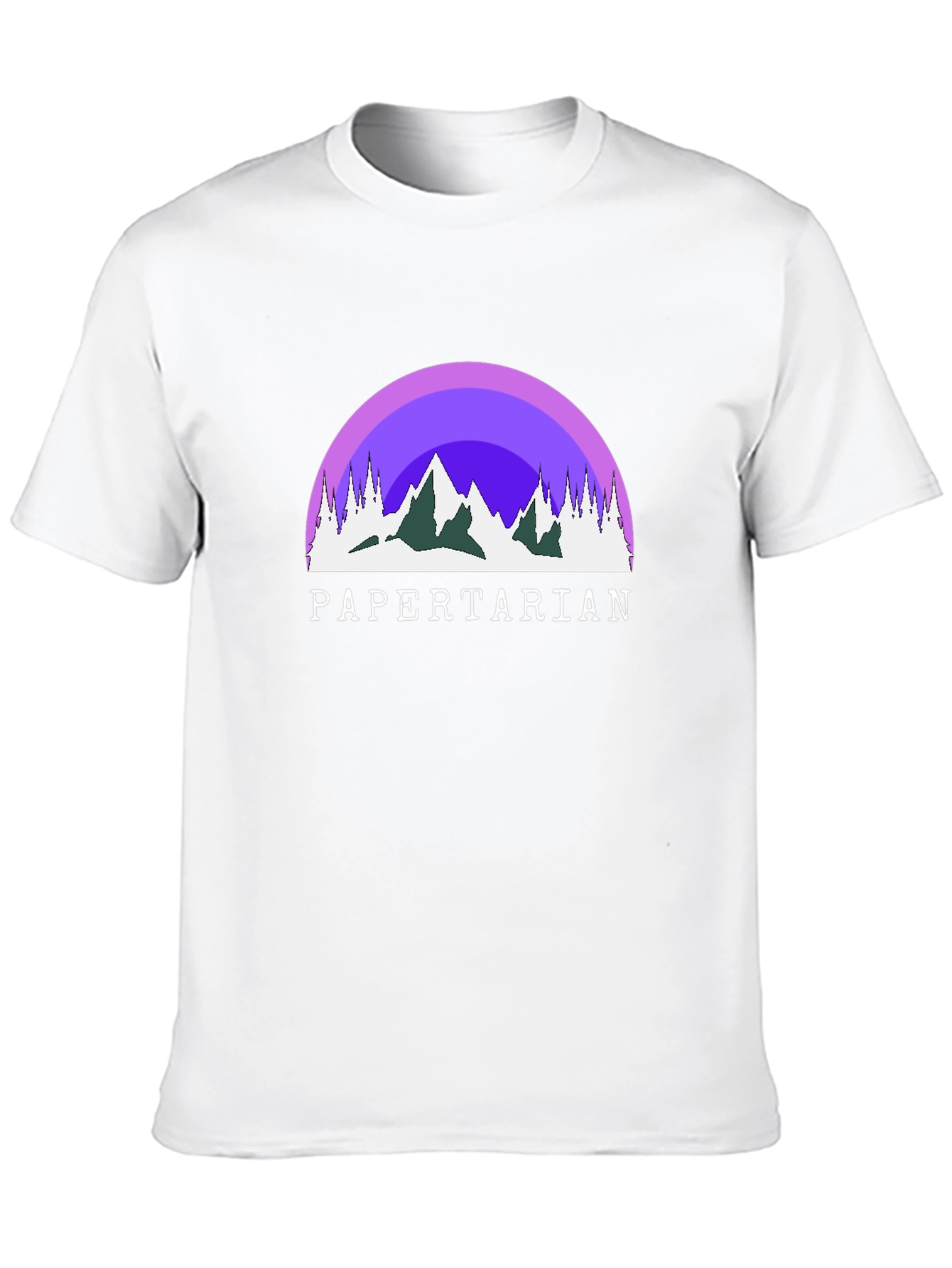 Papertarian Mountain Graphic Tee - Black