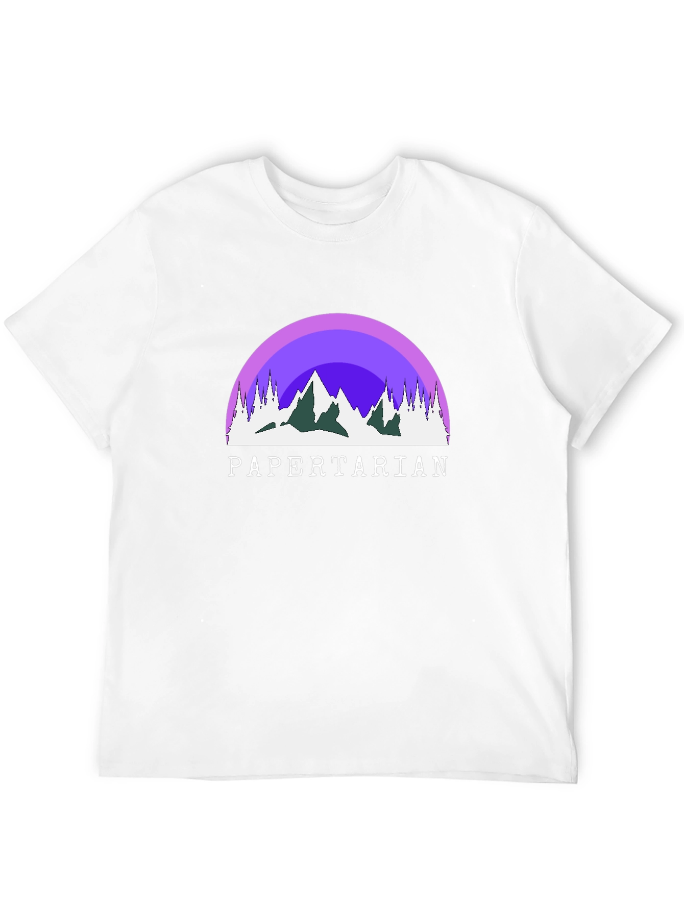 Papertarian Mountain Graphic Tee - Black