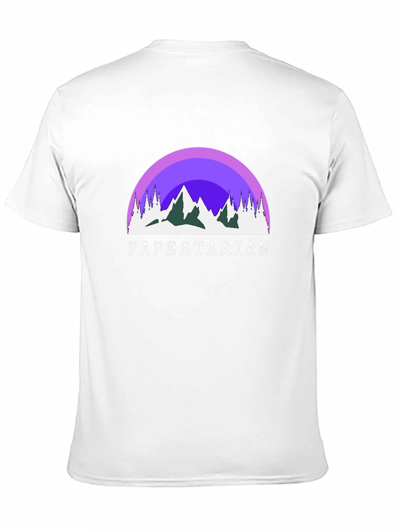 Papertarian Mountain Graphic Tee - Black