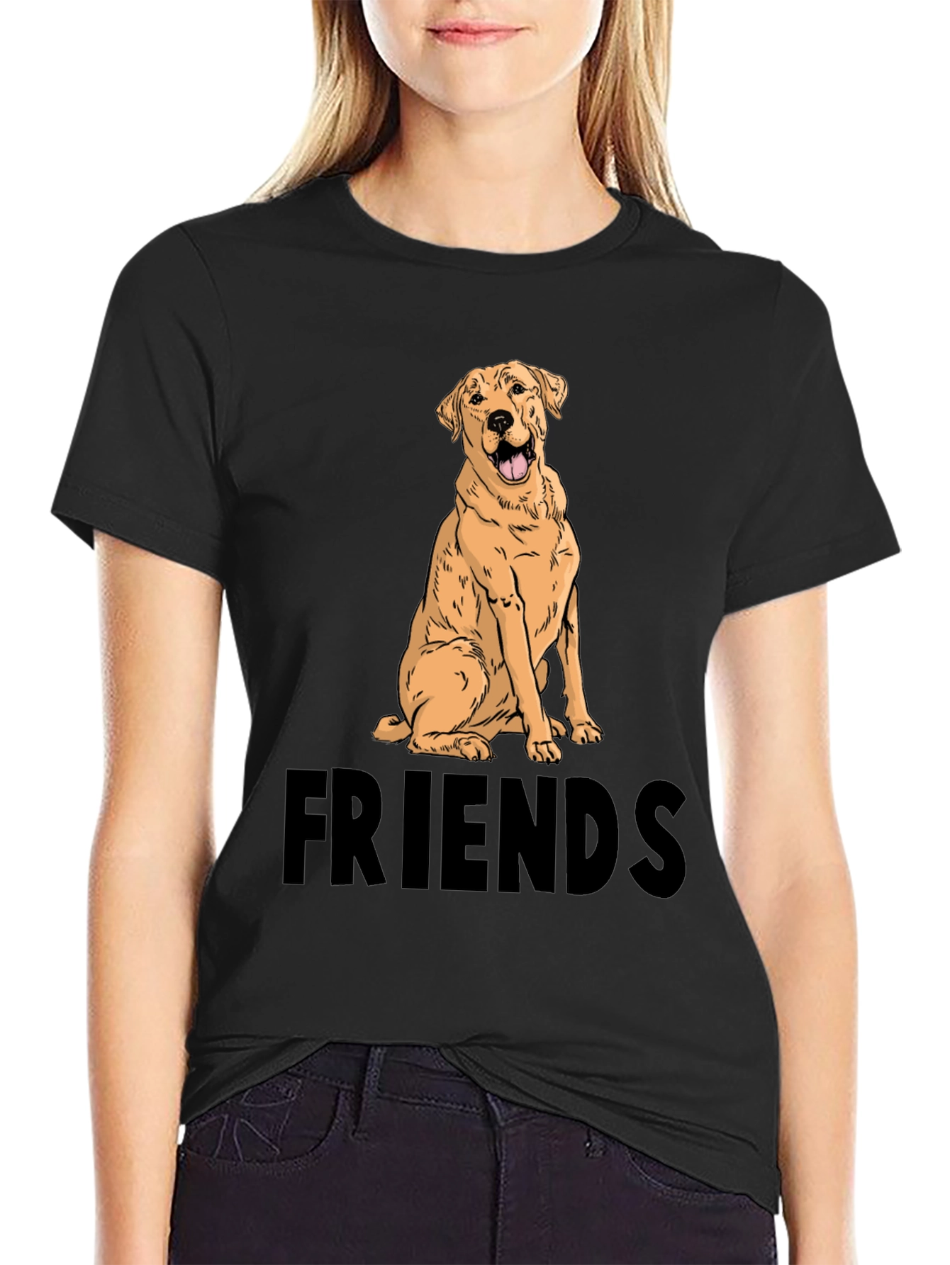 Dog Lover T-Shirt: Labrador Friends Graphic Tee