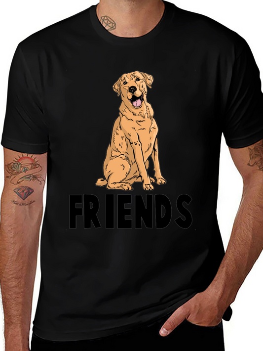 Dog Lover T-Shirt: Labrador Friends Graphic Tee