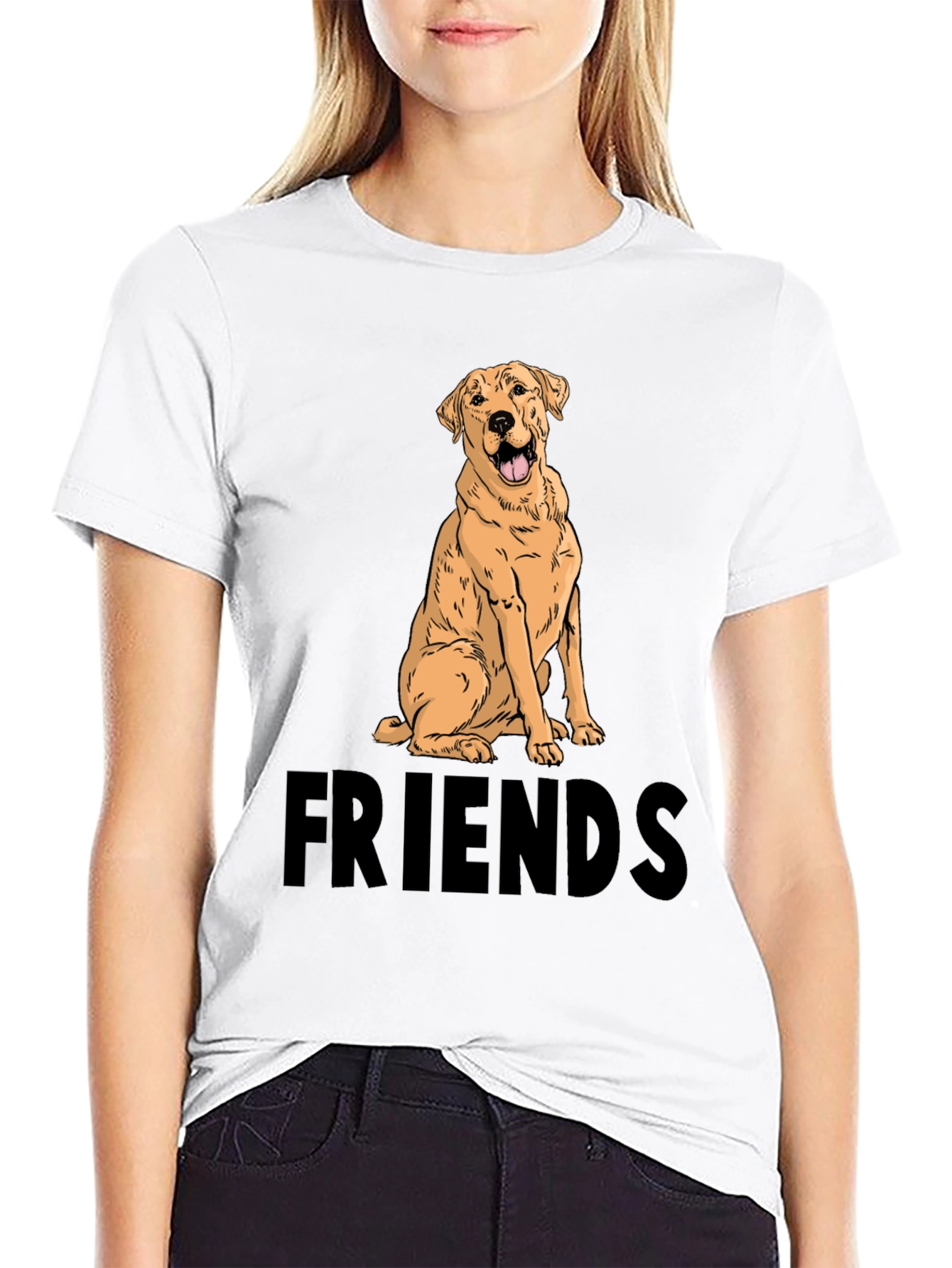 Dog Lover T-Shirt: Labrador Friends Graphic Tee