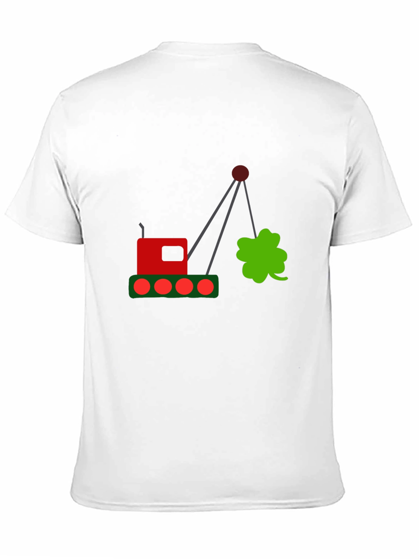 Lucky Clover Crane Graphic Tee - Black