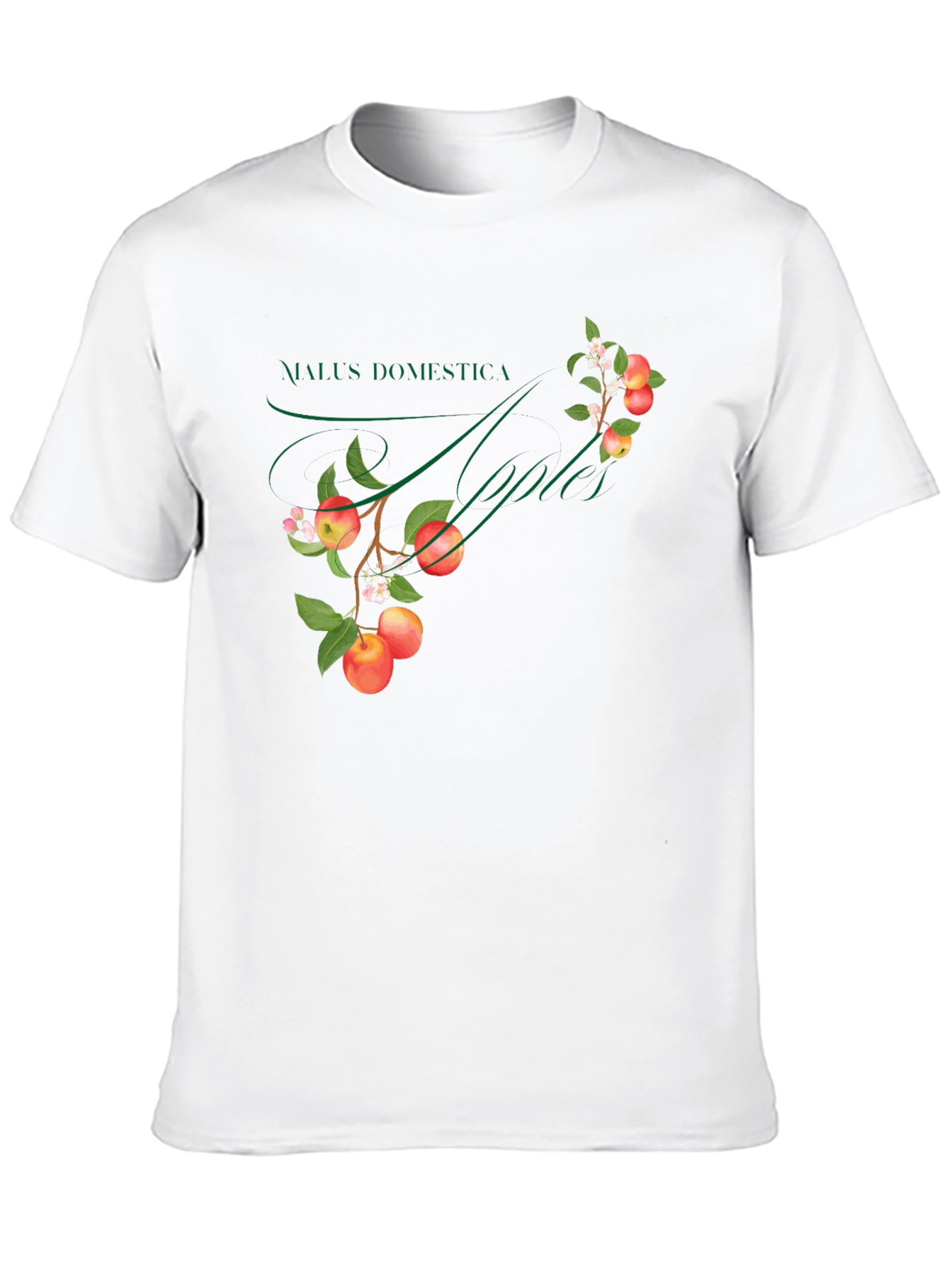 Botanical Apple Tree Graphic T-Shirt