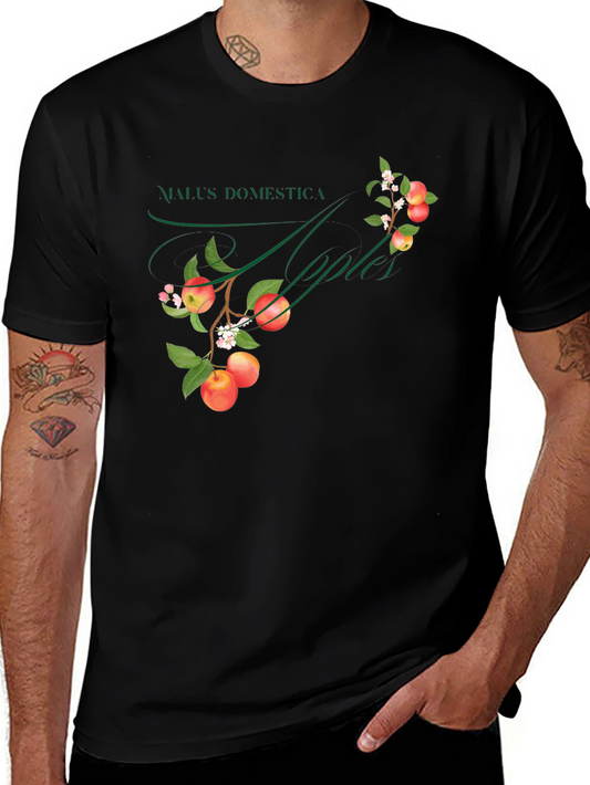 Botanical Apple Tree Graphic T-Shirt