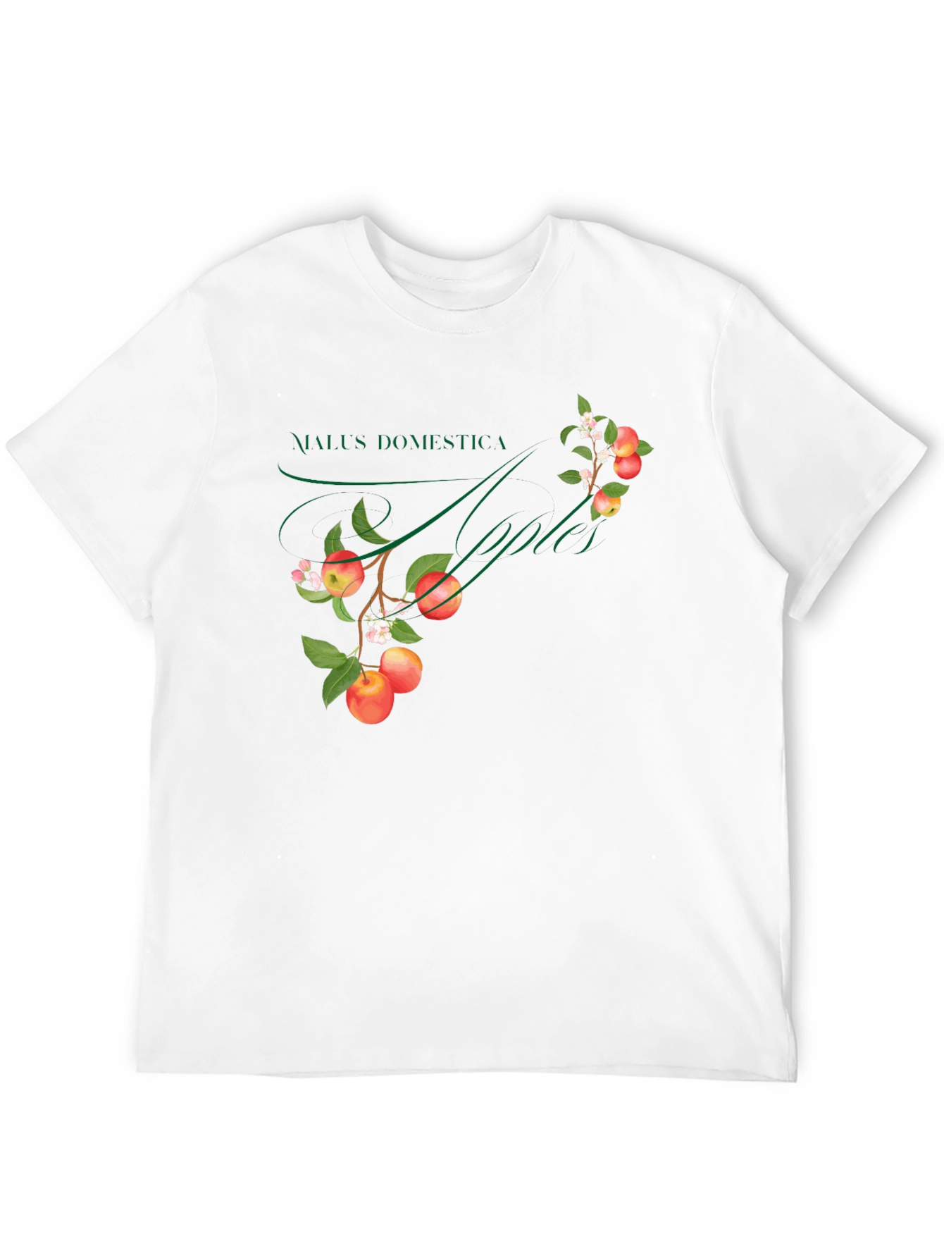 Botanical Apple Tree Graphic T-Shirt