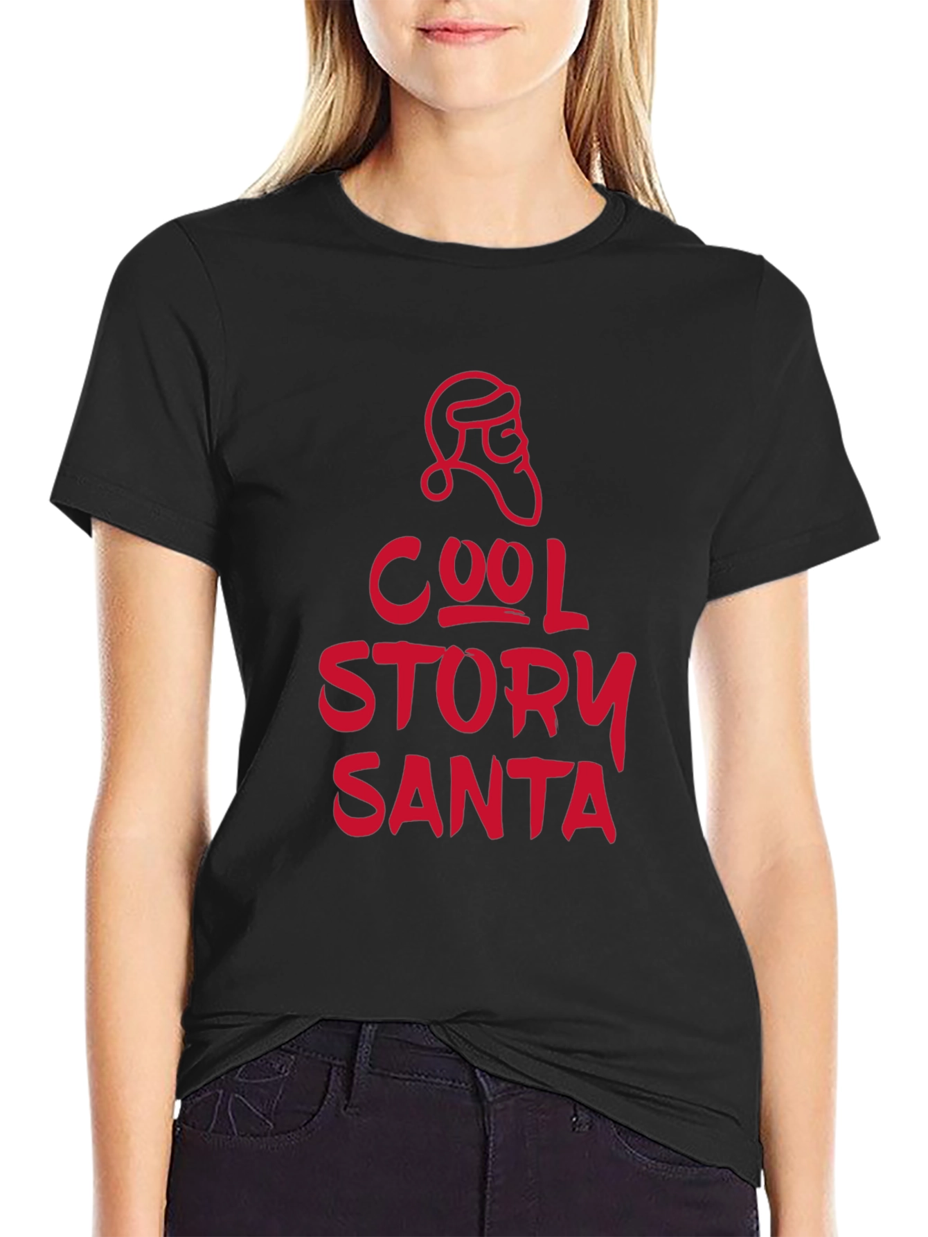 Cool Story Santa Tee - Holiday Graphic T-Shirt